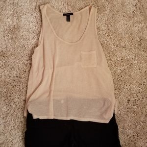 Beige Knit Tank